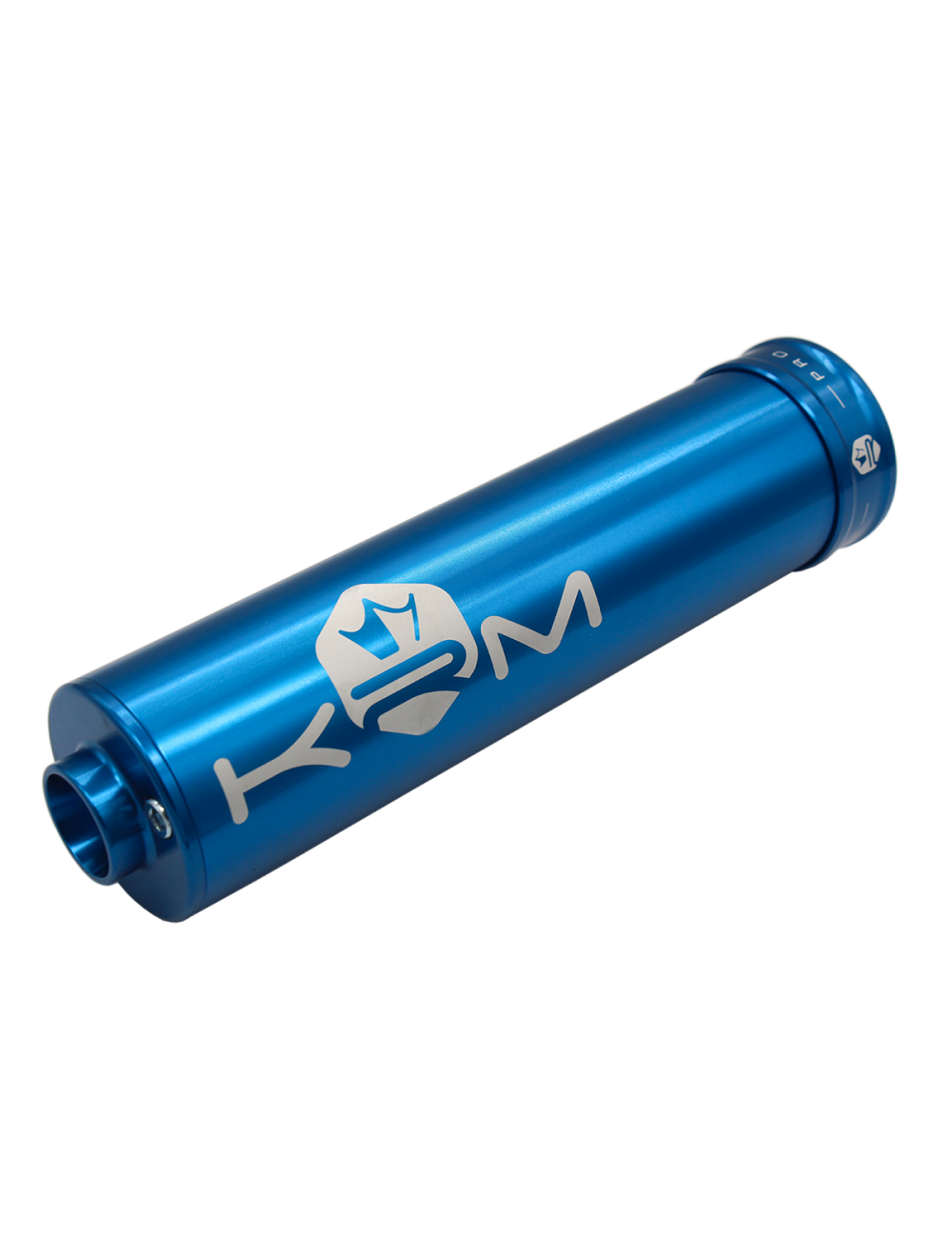 Silencieux KRM 70-90cc alu full bleu (défauts d'aspect)