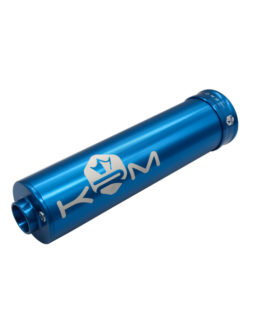 Silencieux KRM 70-90cc alu full bleu (défauts d'aspect)