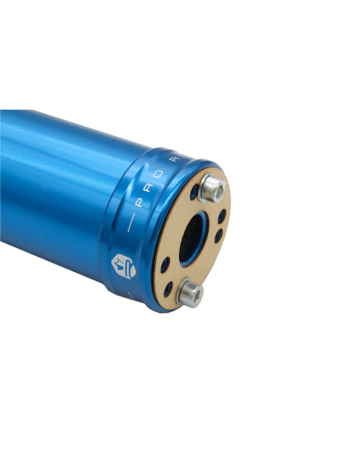 Silencieux KRM 70-90cc alu full bleu (défauts d'aspect)