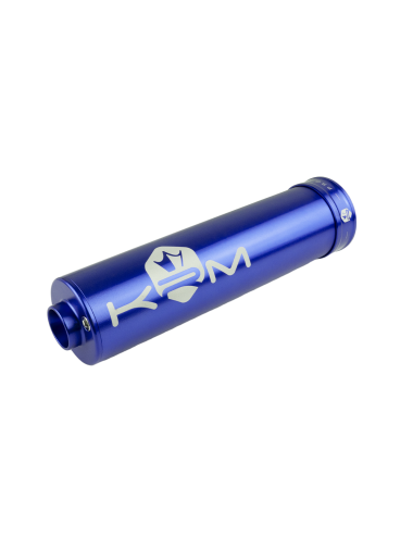 Silencieux KRM 90-110cc alu full bleu foncé (défauts d'aspect)