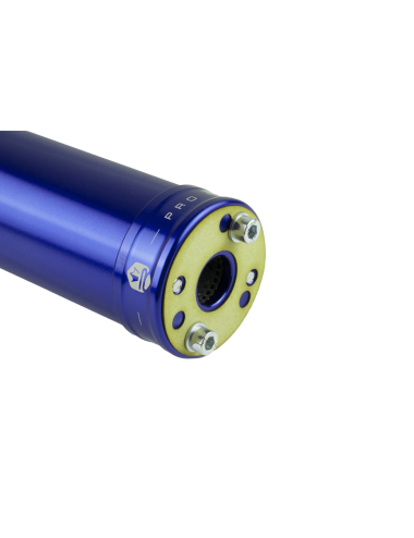 Silencieux KRM 90-110cc alu full bleu foncé (défauts d'aspect)